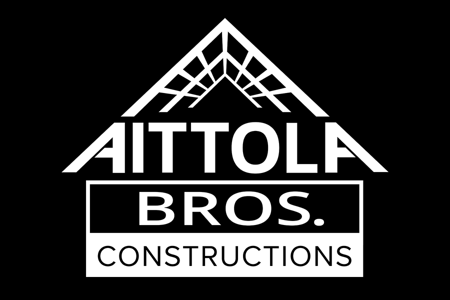 Aittola Bros. Constructions Logo - Reversed White