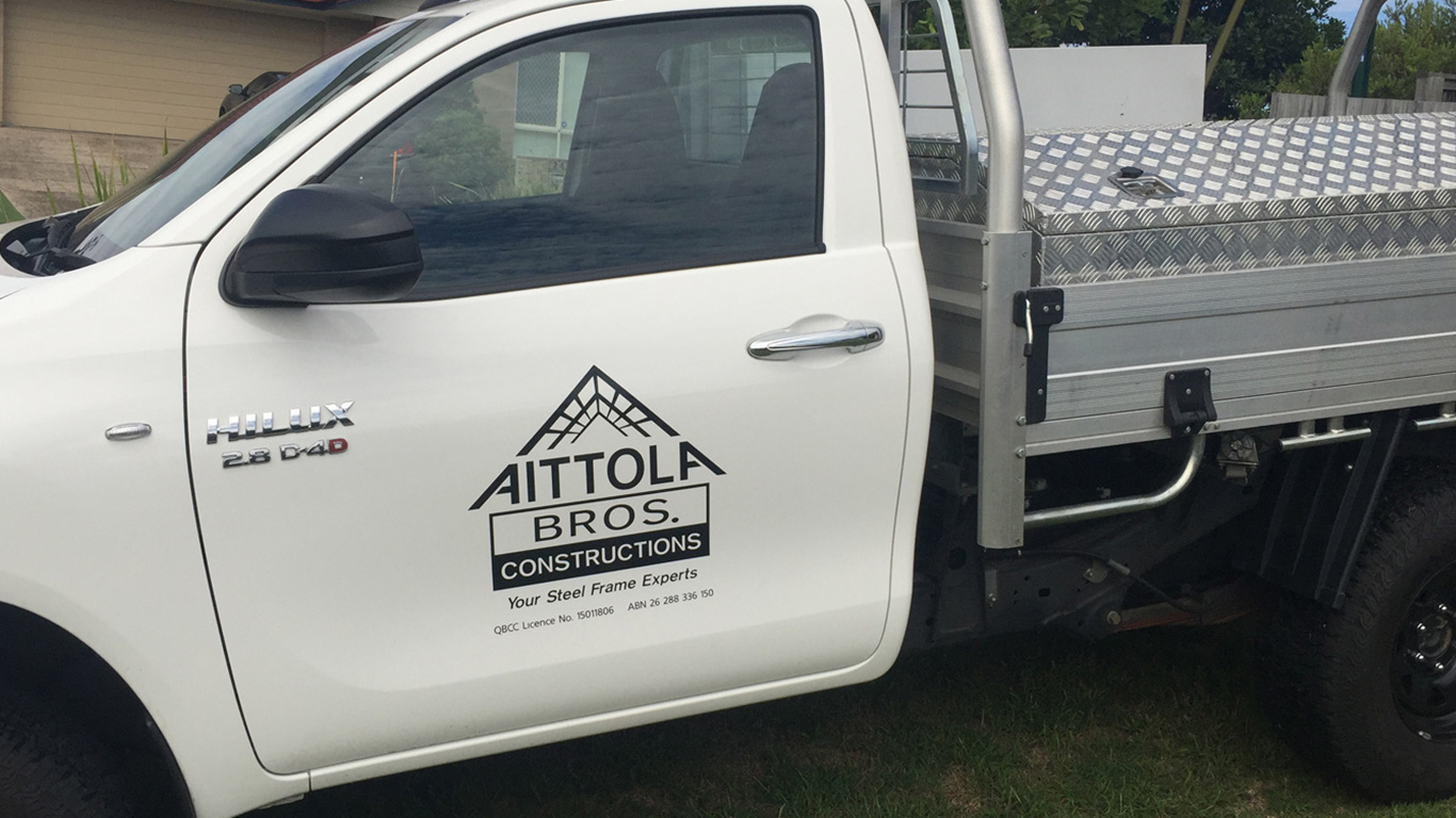Vehicle Graphics for Aittola Bros. Constructions
