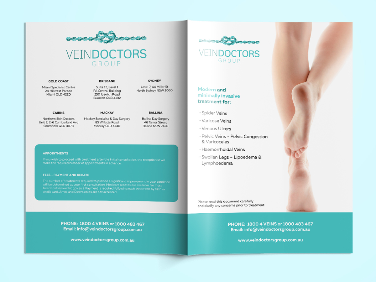 Vein Doctors Group - A4 Brochure - Cover
