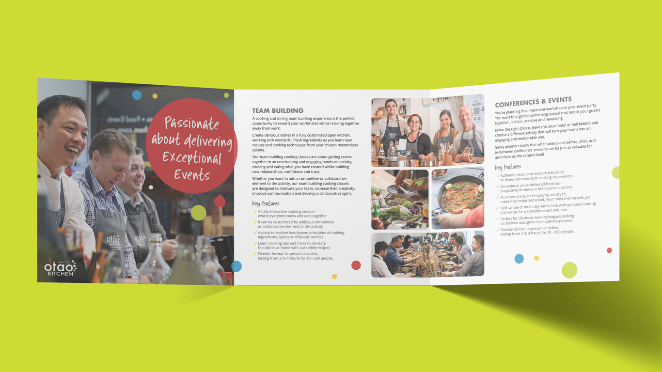 Otao Kitchen Trade Show Trifold - Inner Pages