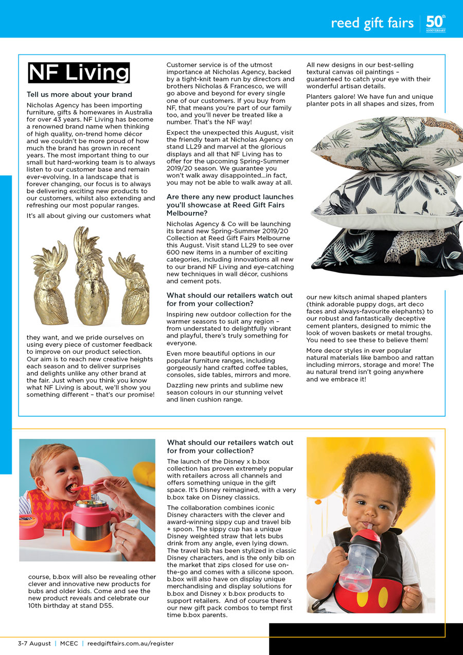 Australian Gift Guide Advertorial for Reed Gift Fairs Melbourne - page 4