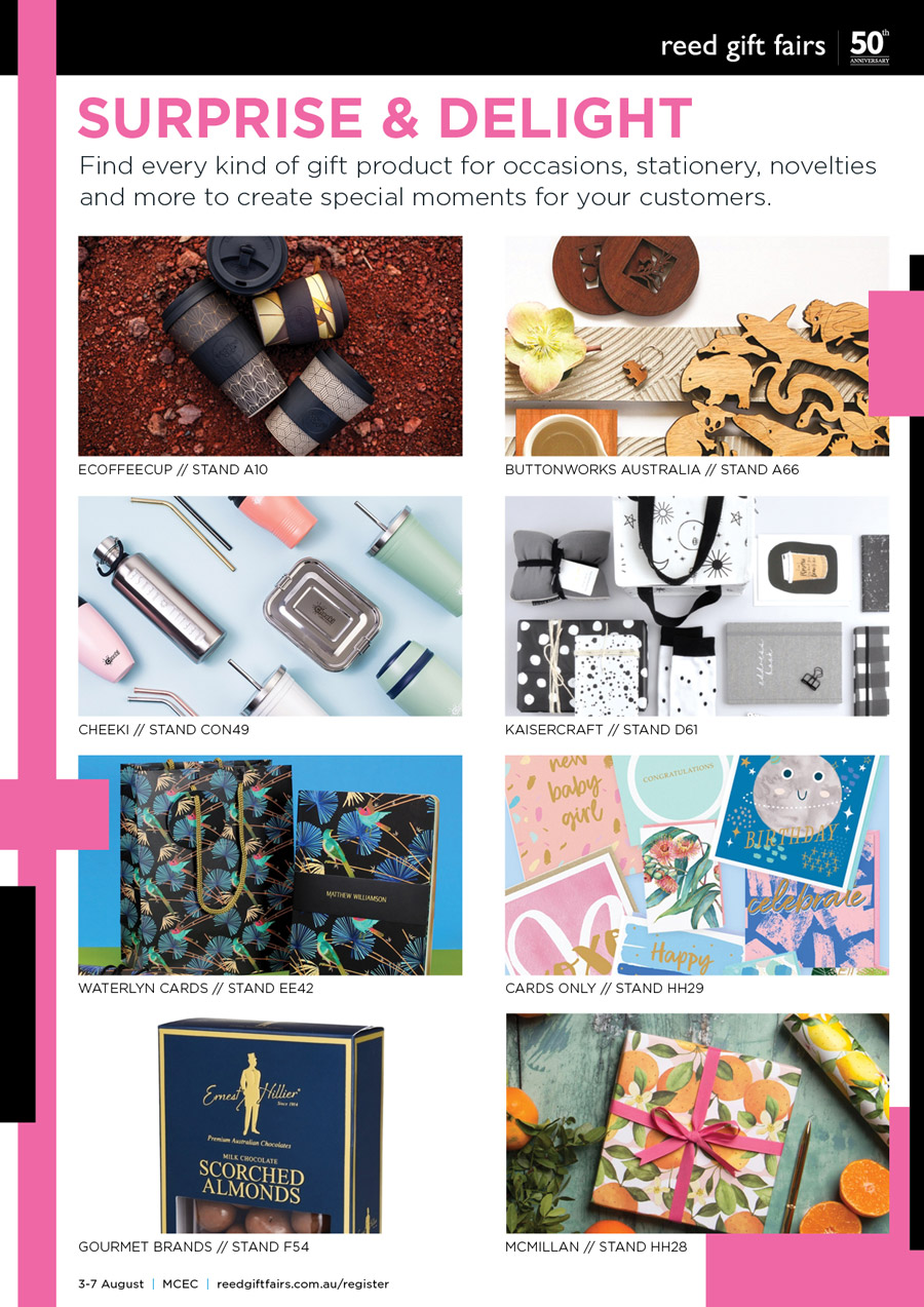 Australian Gift Guide Advertorial for Reed Gift Fairs Melbourne - page 6