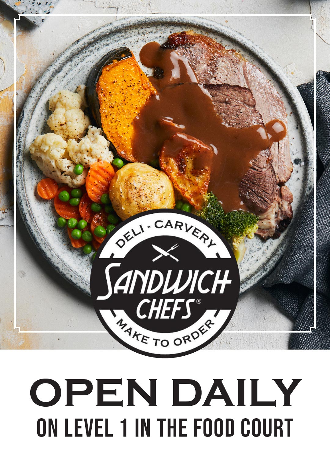 Sandwich Chefs Promo Design for Digital Screen