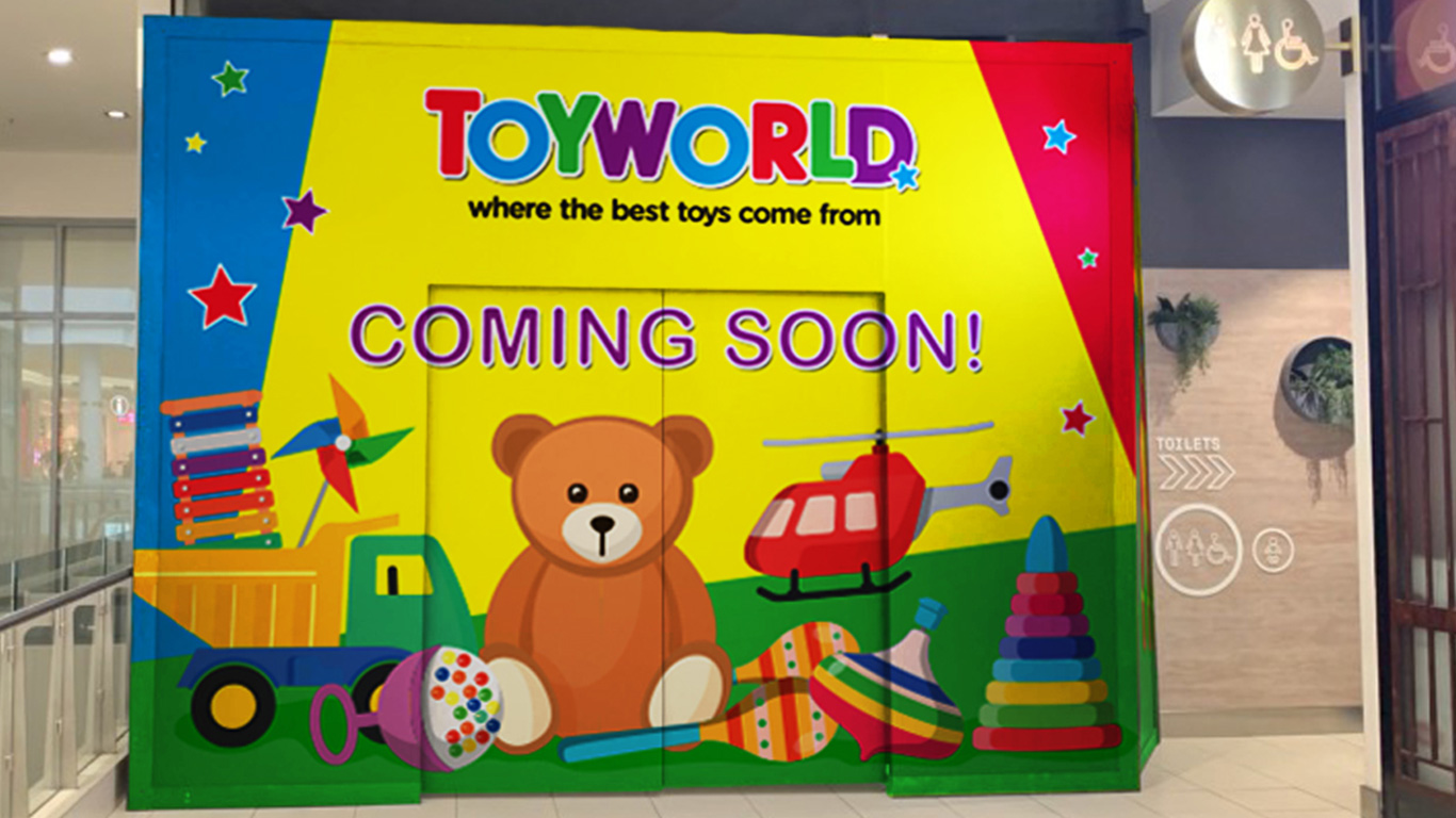 Hoarding Skin for Toyworld at Forest Hill Chase Shopping Centre