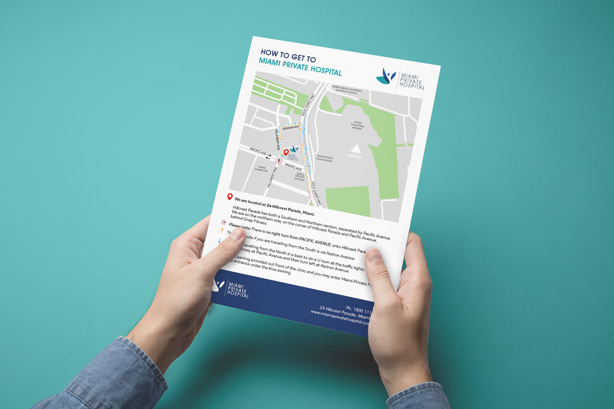 Miami Private Hospital - Directions Map