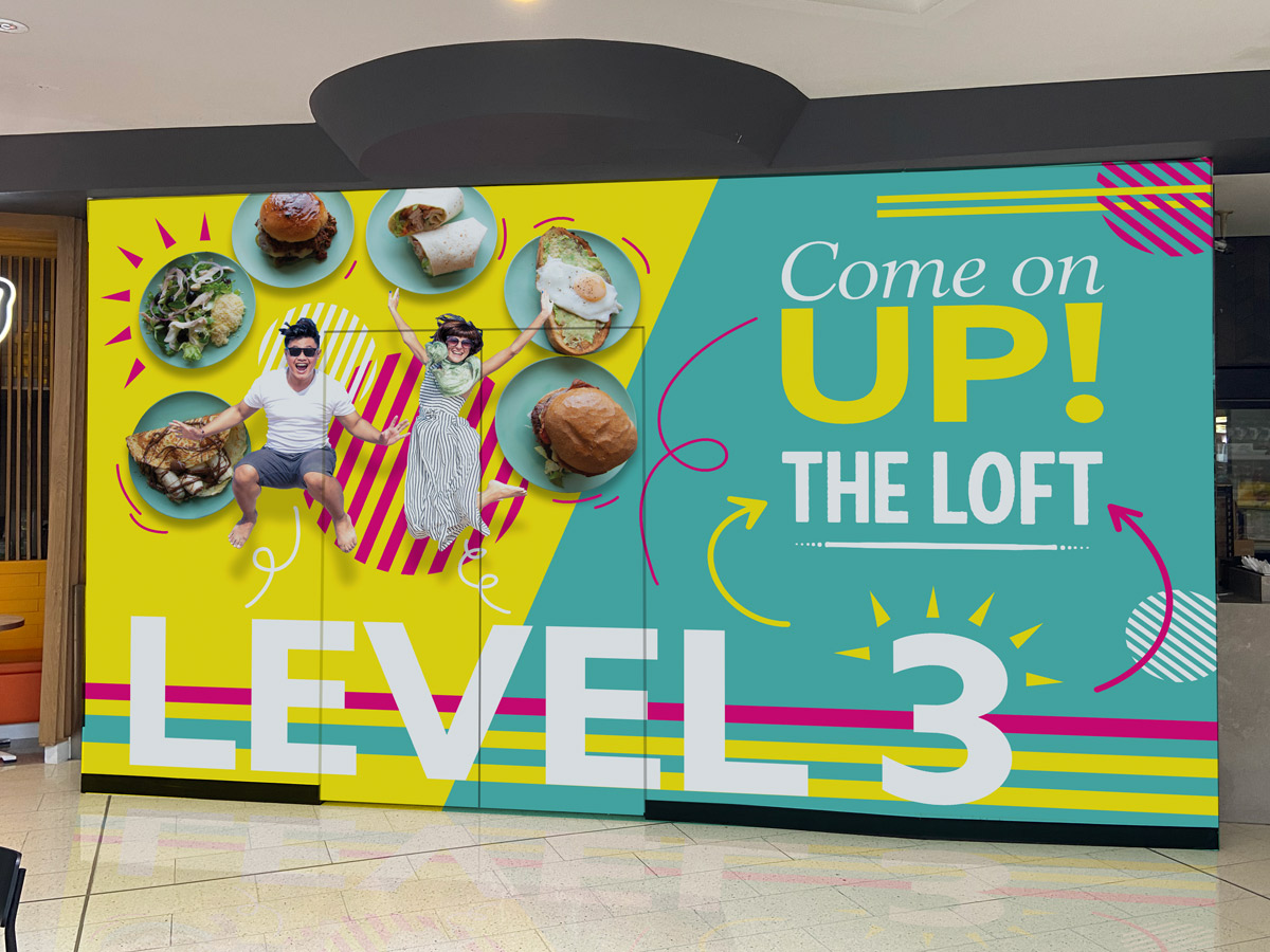 Hoarding Skin for The LOFT at Forest Hill Chase